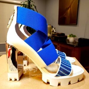 NEW Christian Louboutin Patrouiagoma 100 platform sandals size 36